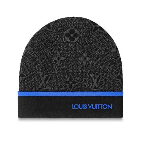 lv beanie gray|blue lv monogram beanie.